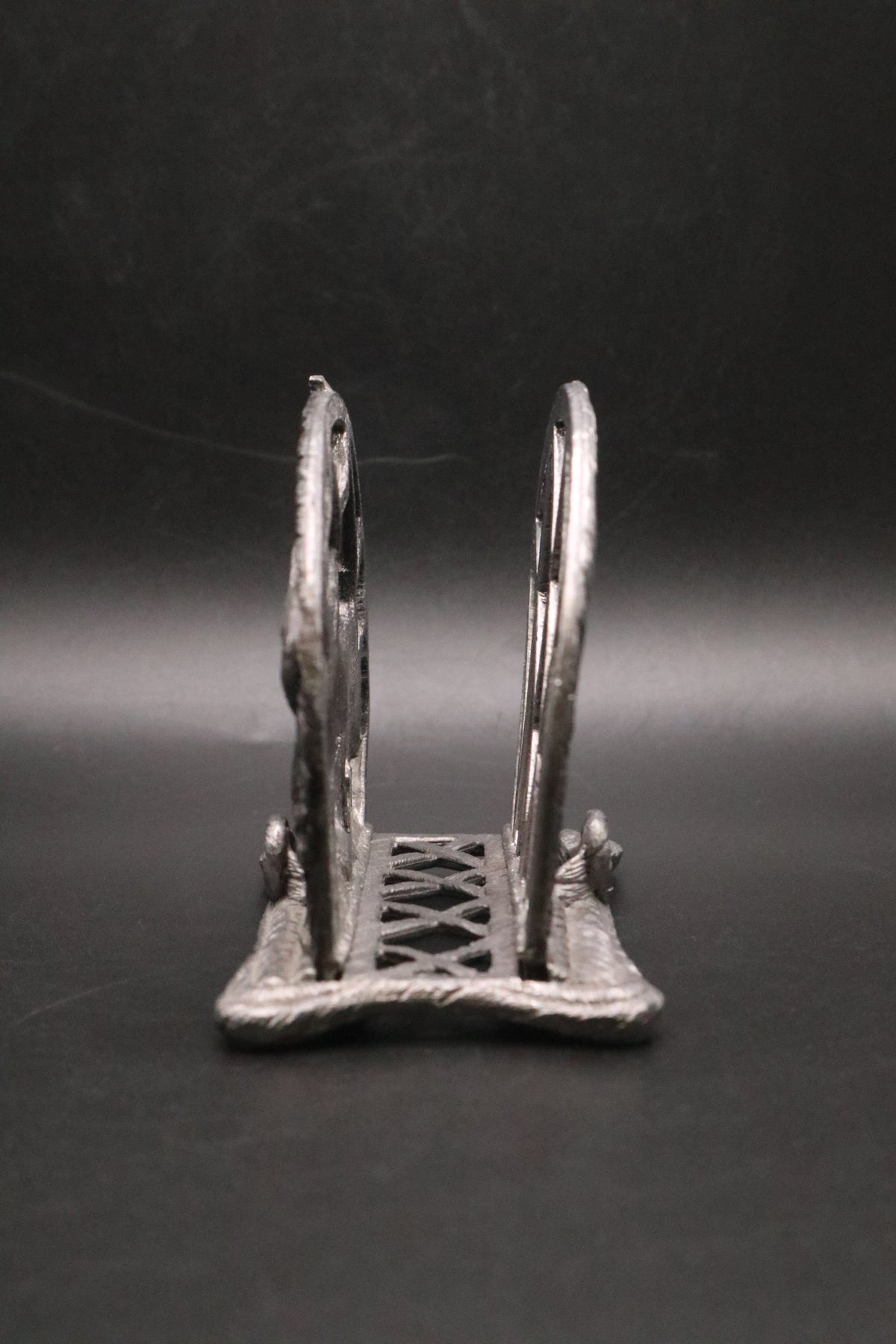 VINTAGE METZKE USA EASTER PEWTER NAPKIN HOLDER