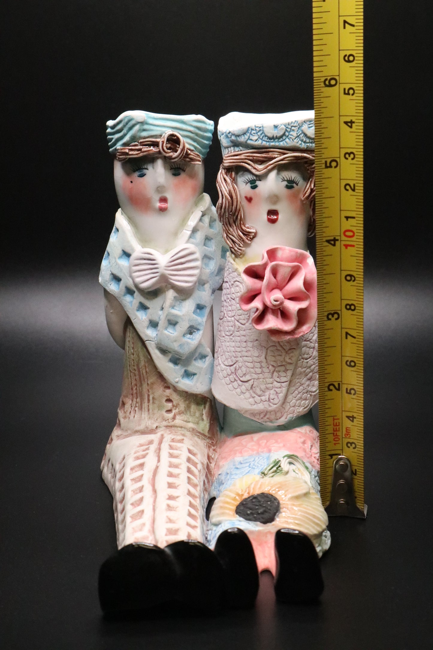 VINTAGE ELLEN WILLIAMS BY GANZ CANDLE HOLDERS POTTERY