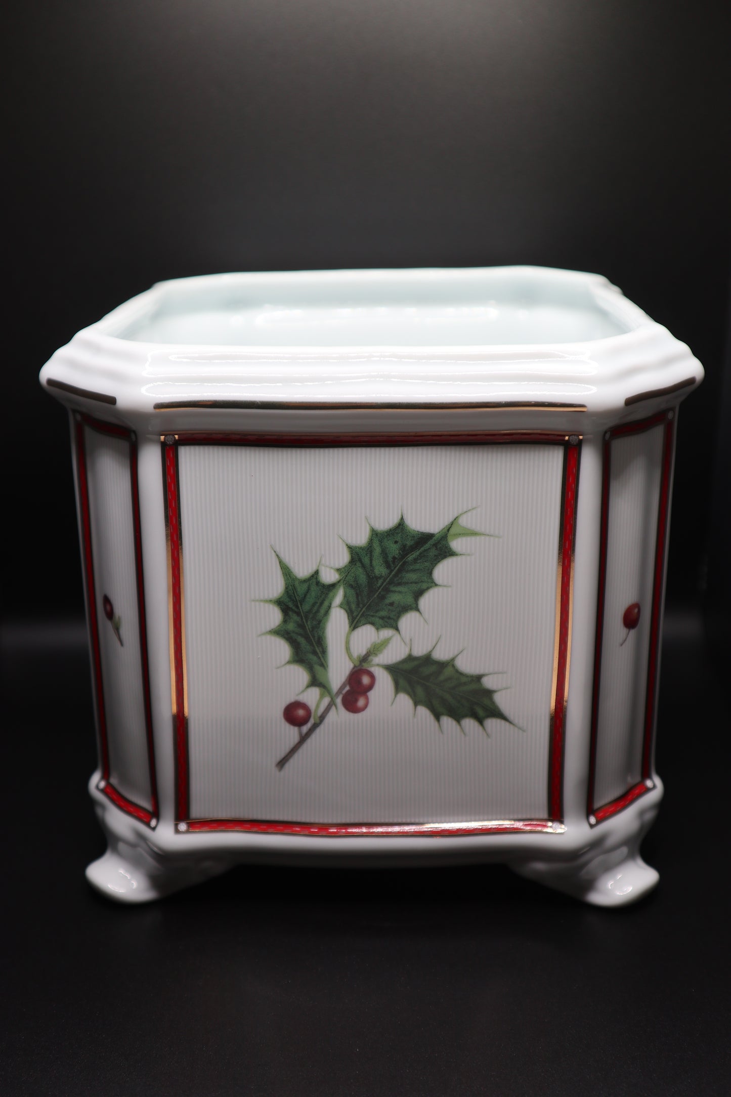 "WINTER BERRY" COLLECTION CACHEPOT BY FITZ & FLOYD