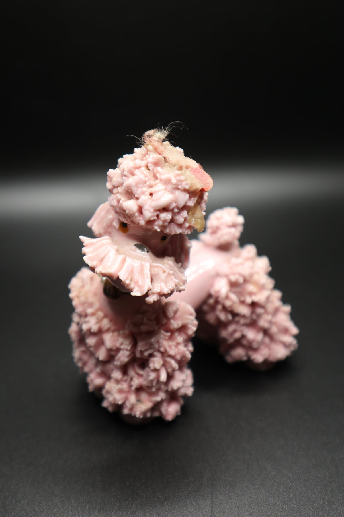 VINTAGE SPAGHETTI PINK POODLE