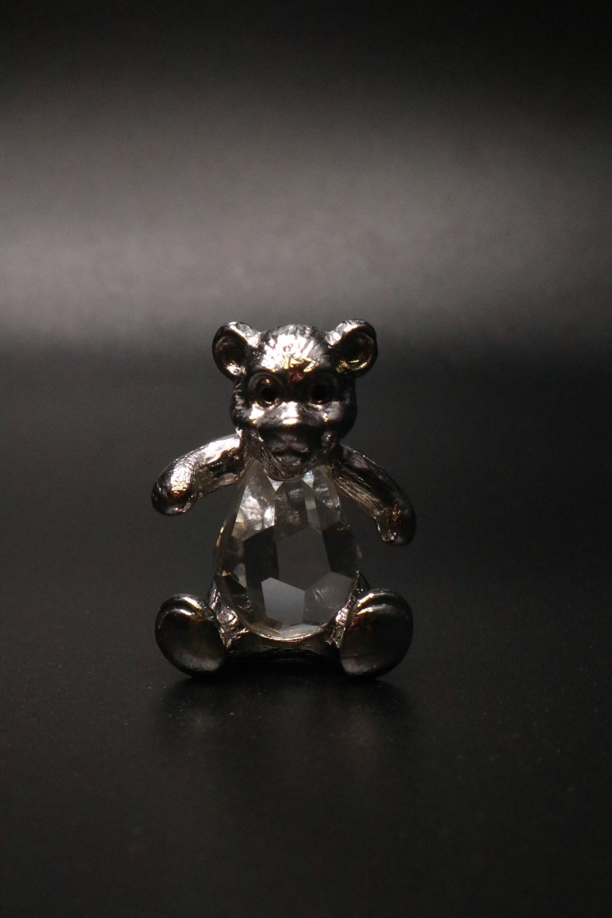VINTAGE SWAROVSKI CRYSTAL TEDDY BEAR "SILVER CRYSTAL COLLECTION"