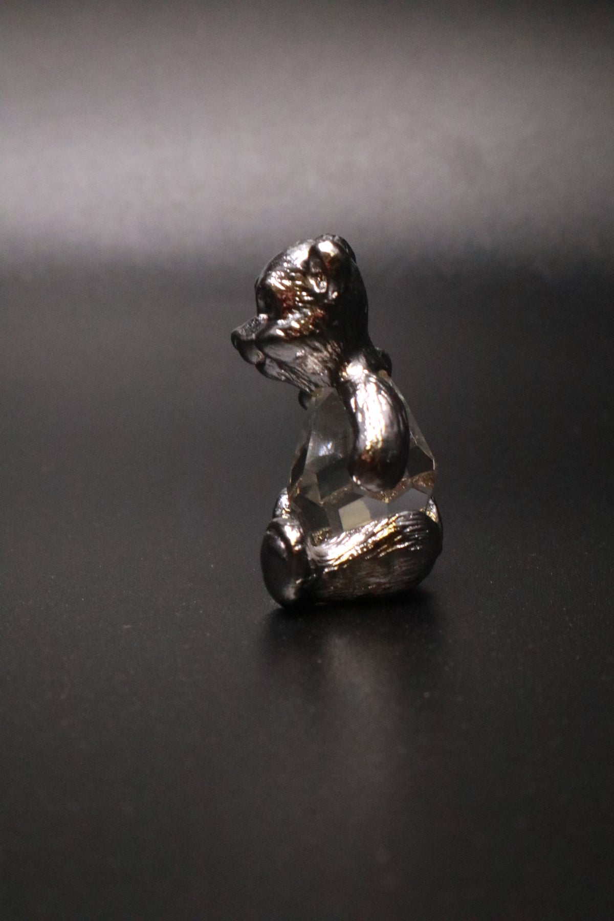 VINTAGE SWAROVSKI CRYSTAL TEDDY BEAR "SILVER CRYSTAL COLLECTION"