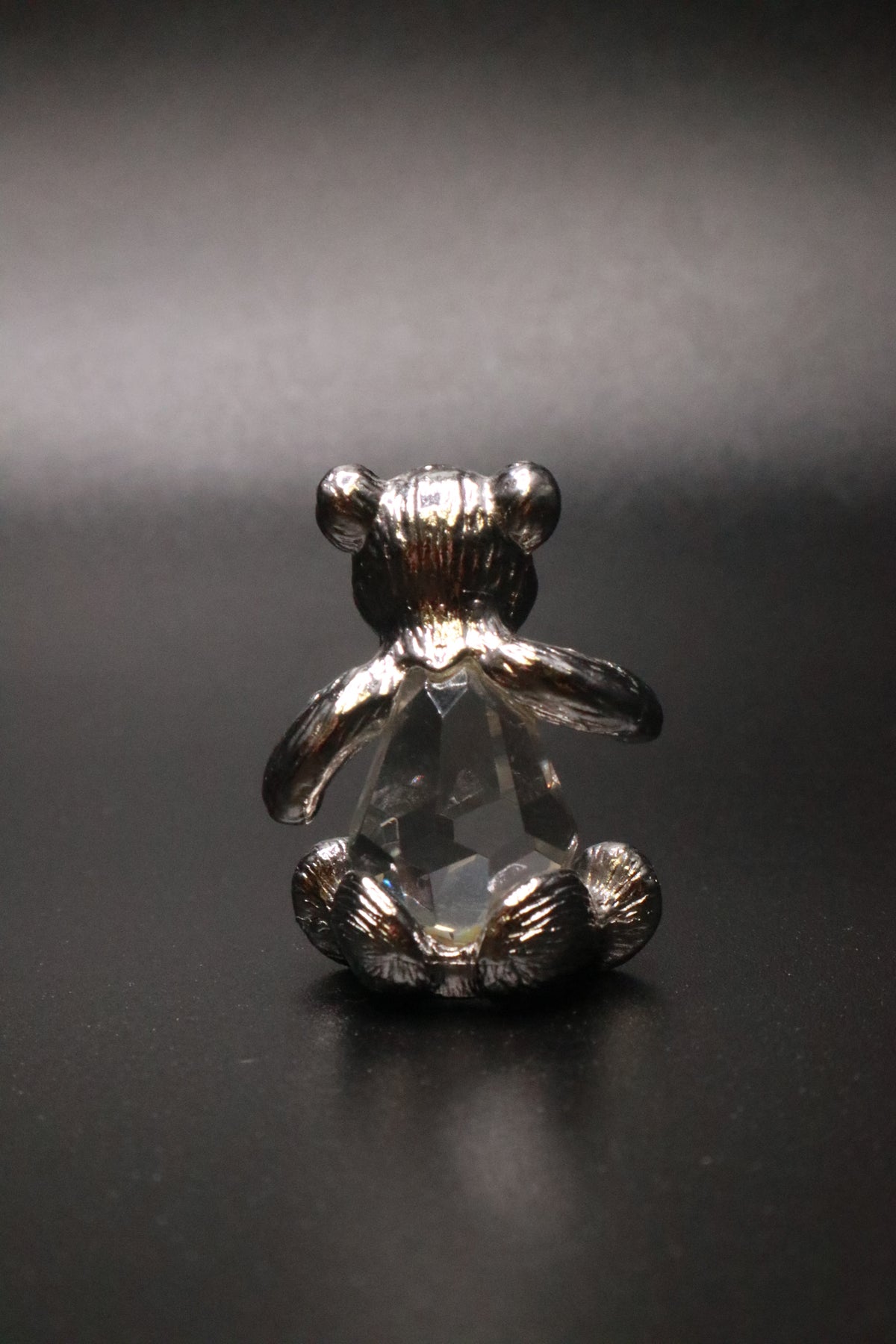 VINTAGE SWAROVSKI CRYSTAL TEDDY BEAR "SILVER CRYSTAL COLLECTION"