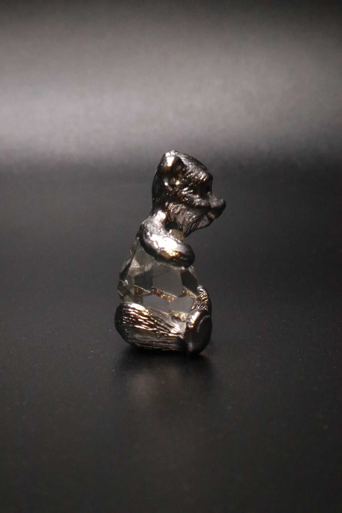 VINTAGE SWAROVSKI CRYSTAL TEDDY BEAR "SILVER CRYSTAL COLLECTION"