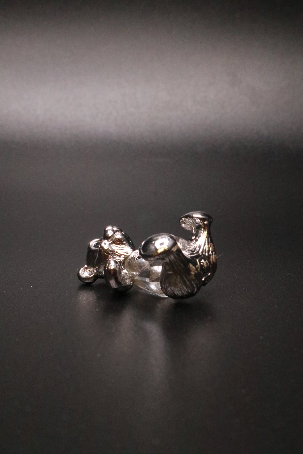 VINTAGE SWAROVSKI CRYSTAL TEDDY BEAR "SILVER CRYSTAL COLLECTION"
