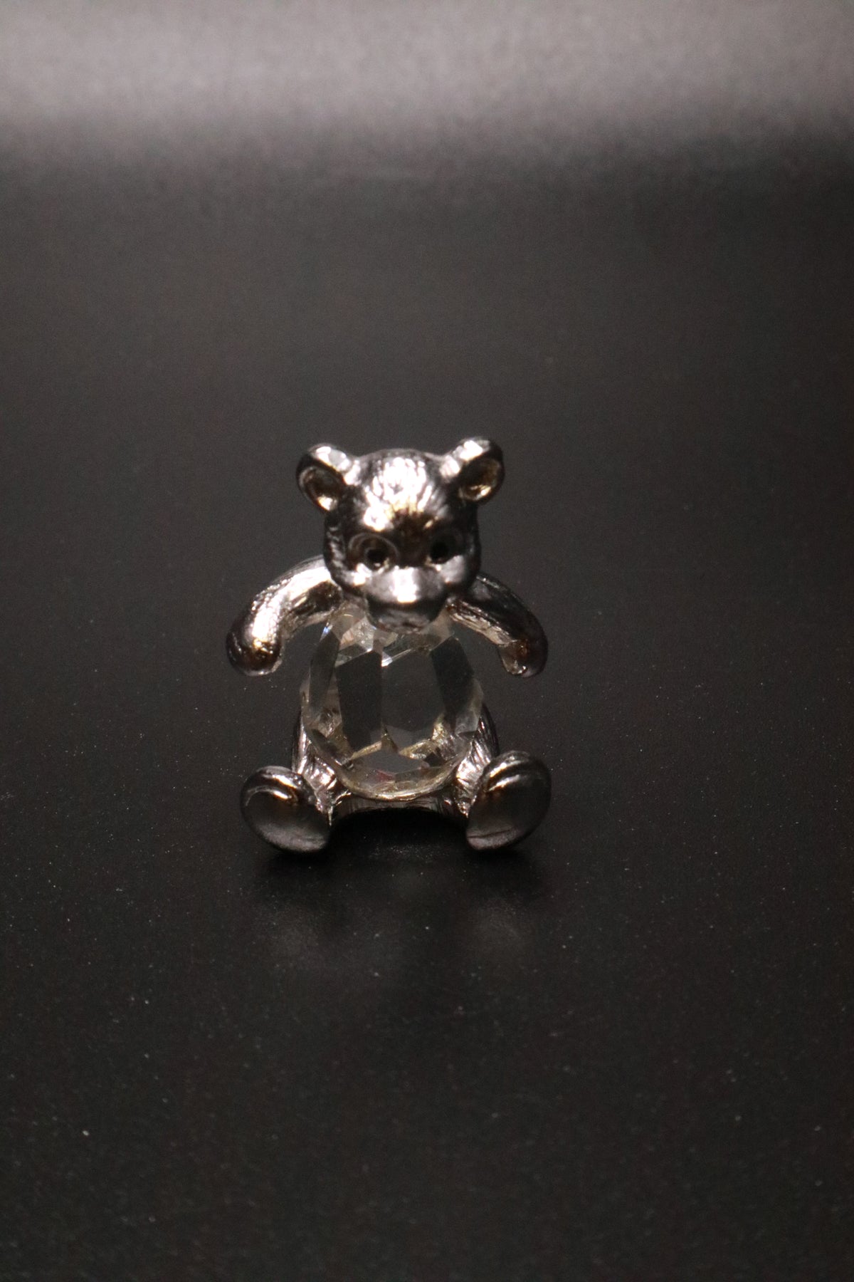 VINTAGE SWAROVSKI CRYSTAL TEDDY BEAR "SILVER CRYSTAL COLLECTION"