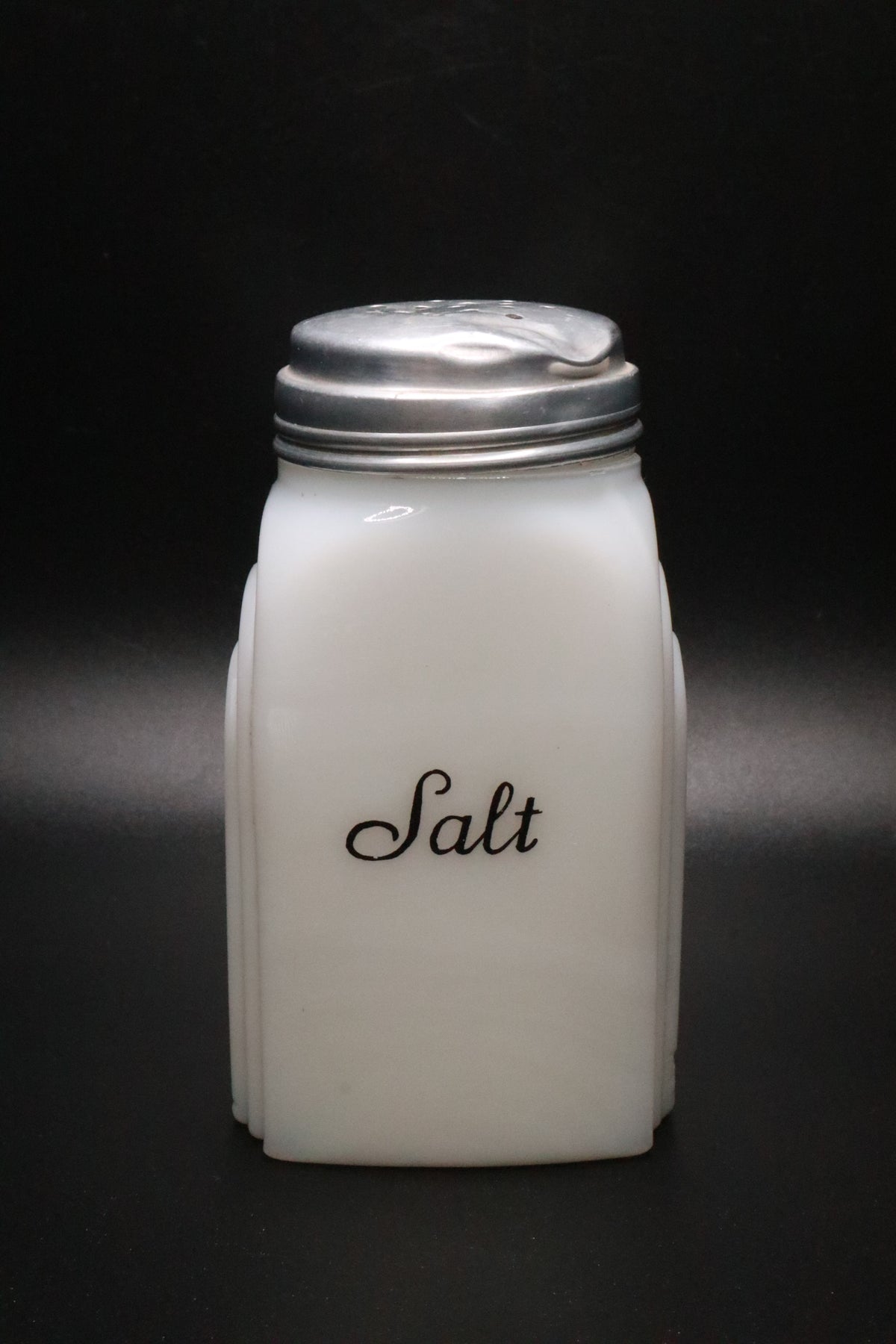 VINTAGE MCKEE ART DECO MILK GLASS "ROMAN ARCH" SALT SHAKER (AS IS)