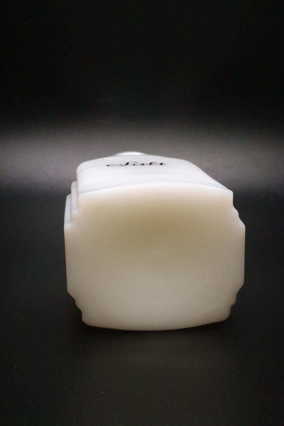 VINTAGE MCKEE ART DECO MILK GLASS "ROMAN ARCH" SALT SHAKER (AS IS)