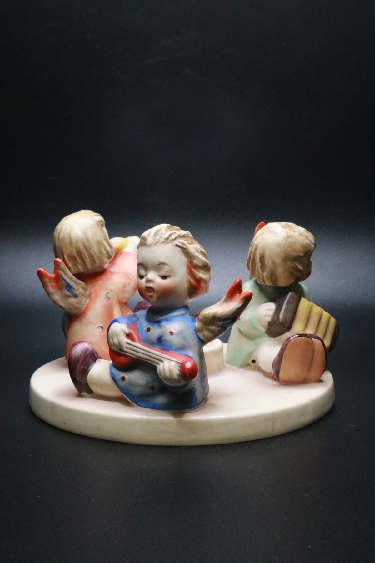 VINTAGE GOEBEL M J HUMMEL "HERALD ANGELS" CANDLEHOLDER (AS IS)