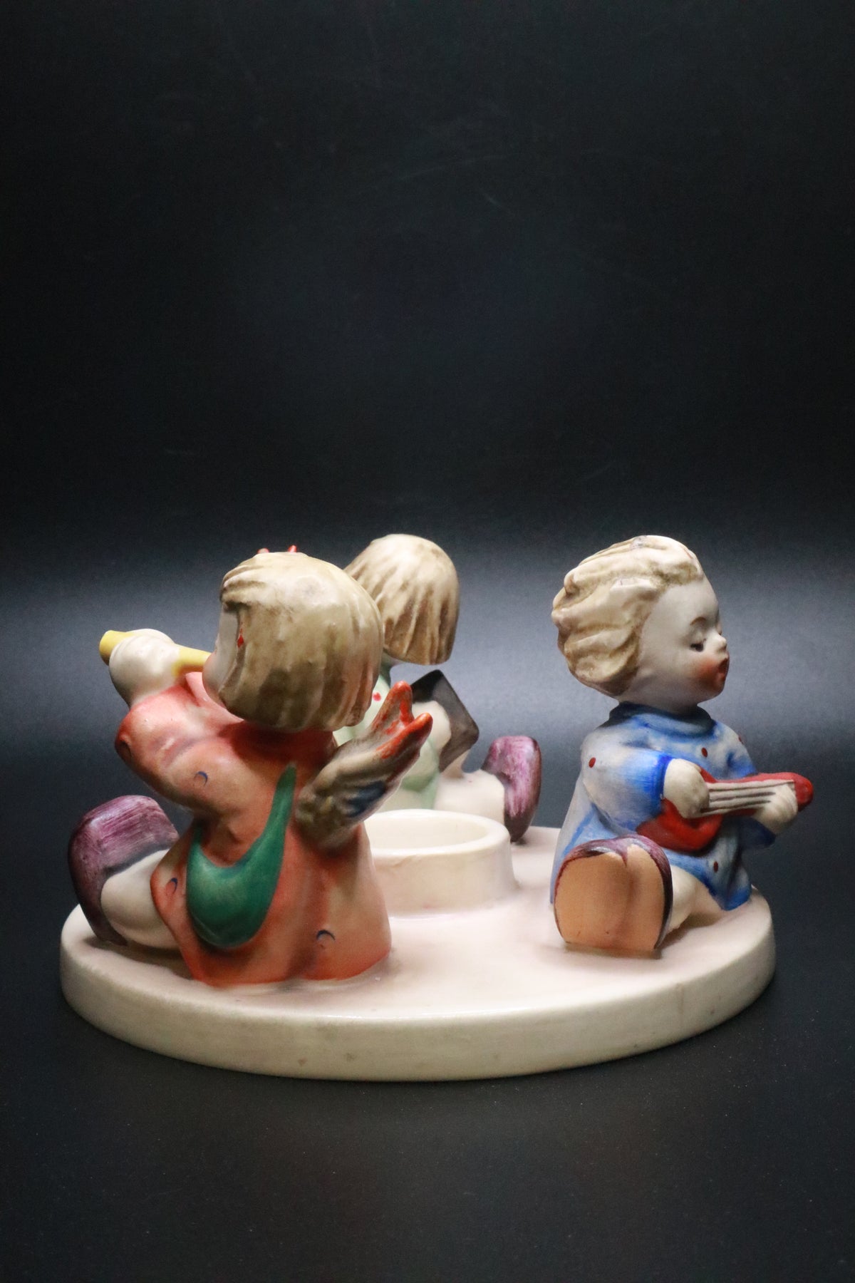 VINTAGE GOEBEL M J HUMMEL "HERALD ANGELS" CANDLEHOLDER (AS IS)