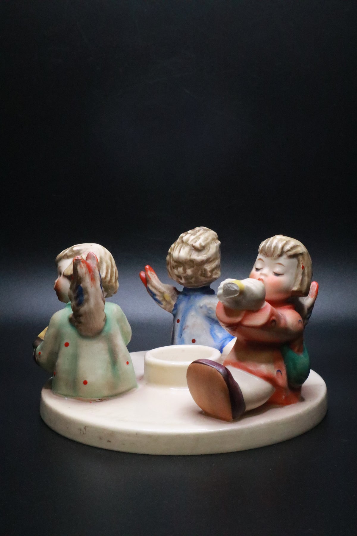 VINTAGE GOEBEL M J HUMMEL "HERALD ANGELS" CANDLEHOLDER (AS IS)