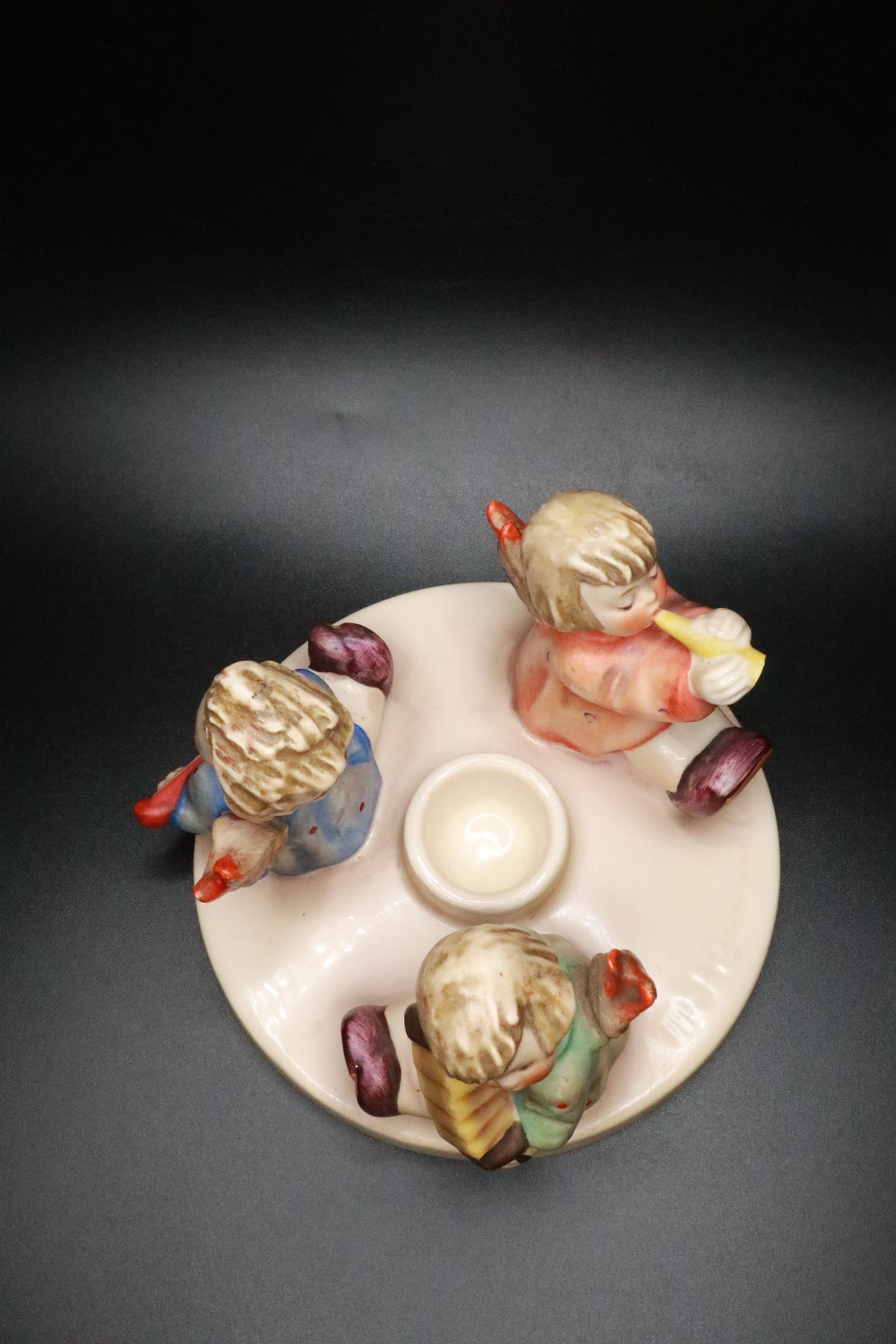 VINTAGE GOEBEL M J HUMMEL "HERALD ANGELS" CANDLEHOLDER (AS IS)