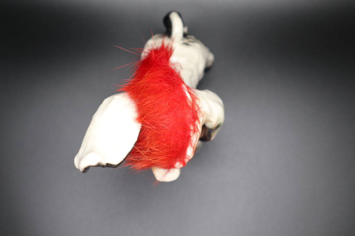 JAPAN DONKEY RED FUR MANE LONG EARS FIGURINE