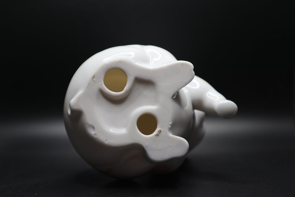 GEORGE GOOD PORCELAIN GIRL PIG FIGURINE