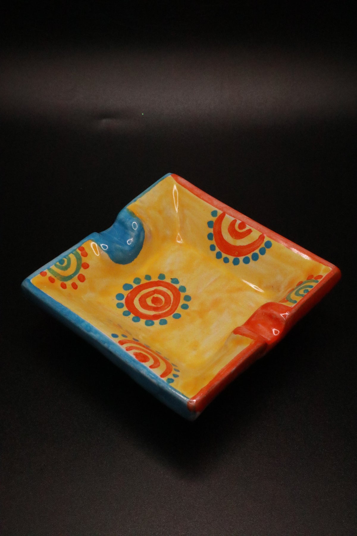 VINTAGE RUOCCO CERAMICHE D' ARTE ITALY CERAMIC ASHTRAY