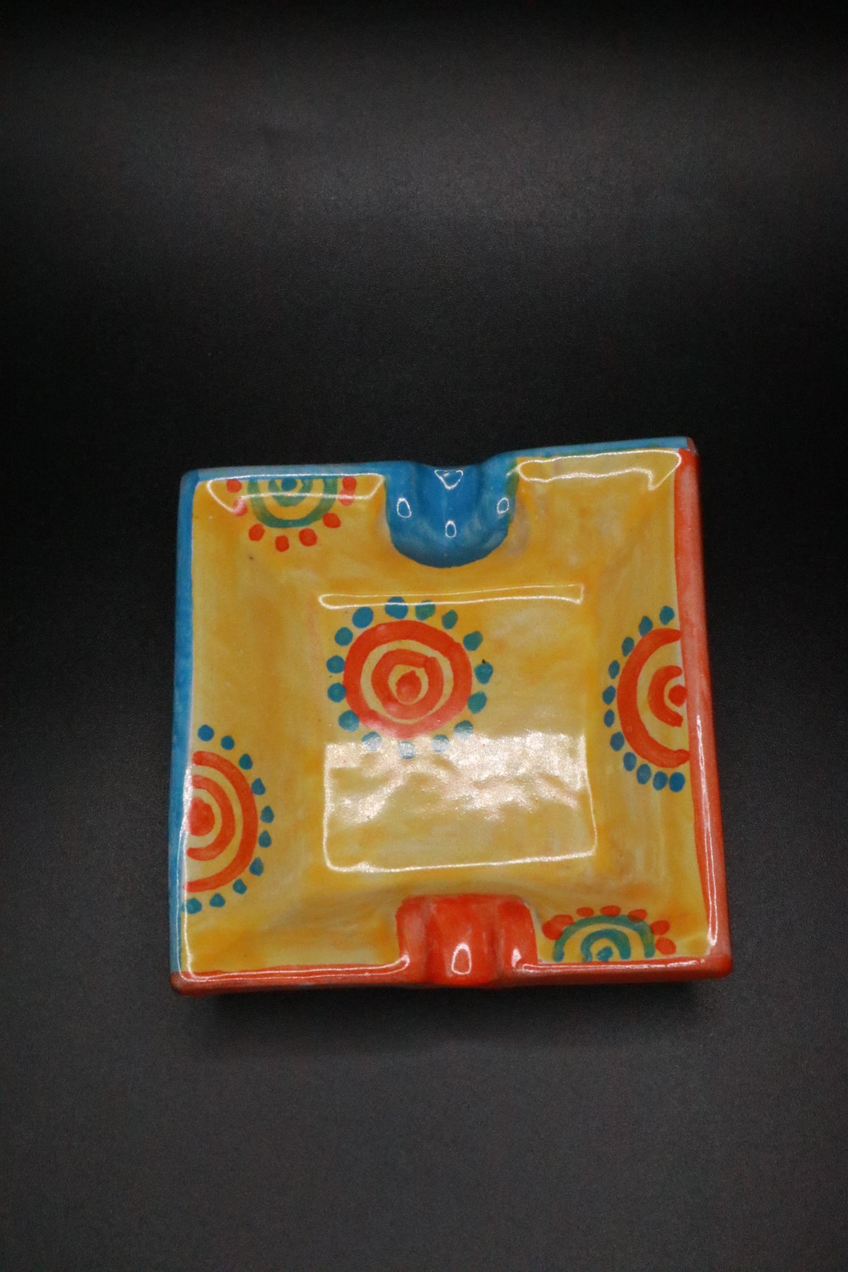 VINTAGE RUOCCO CERAMICHE D' ARTE ITALY CERAMIC ASHTRAY