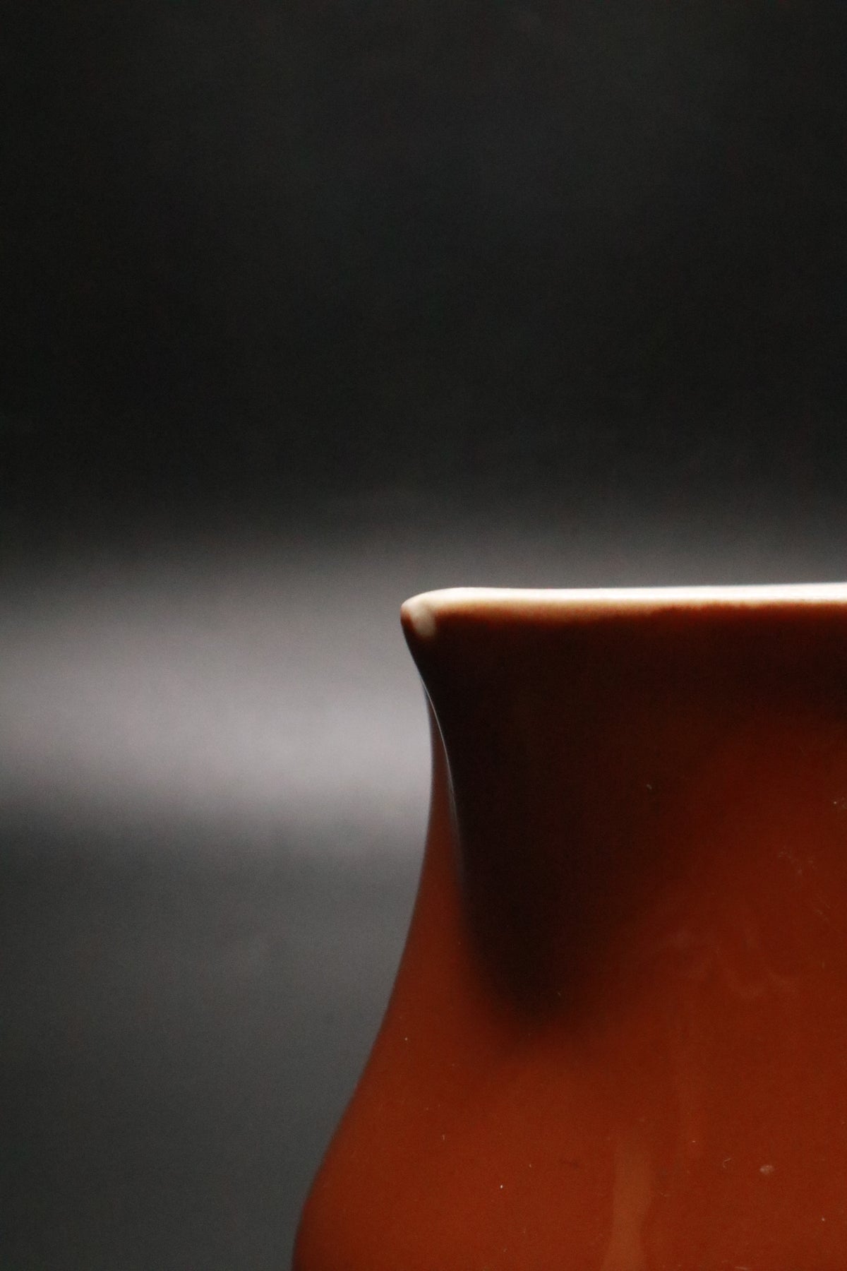 VINTAGE CHEFSWARE CERAMIC BROWN CREAMER