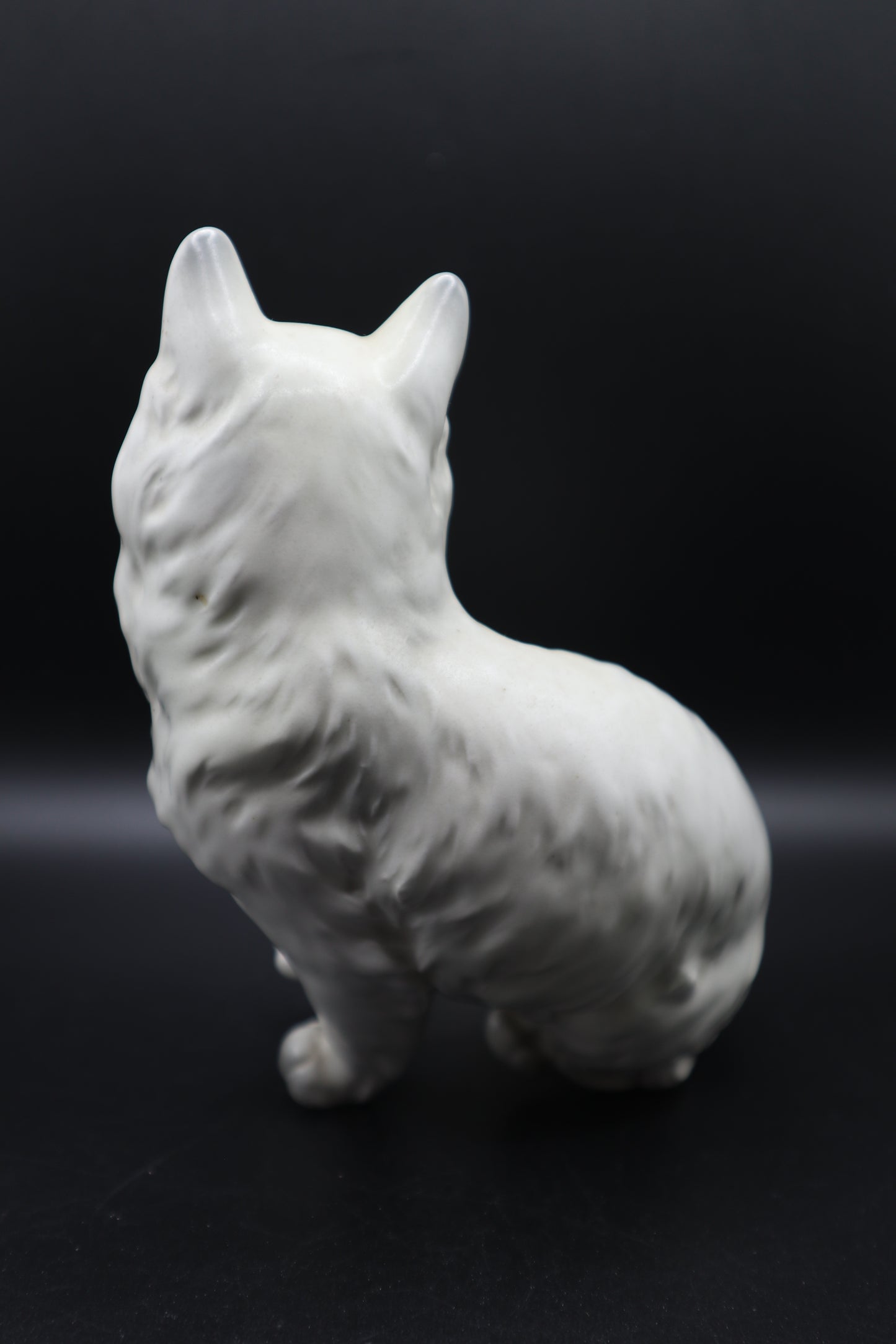 VINTAGE LEFTON WHITE PERSIAN CAT SHELF SITTER FIGURINE