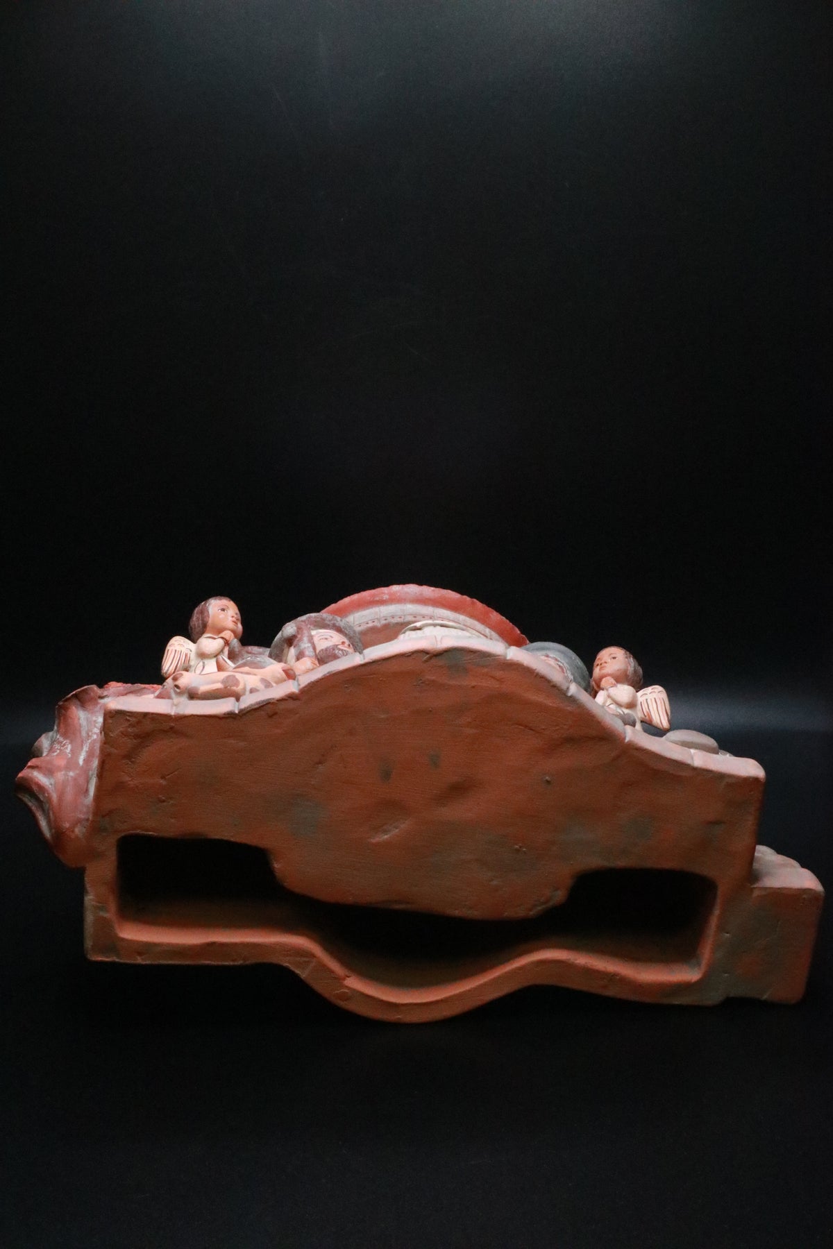 VINTAGE HAND CRAFTED ANDEAN TERRACOTA NATIVITY SCENCE (AS IS)