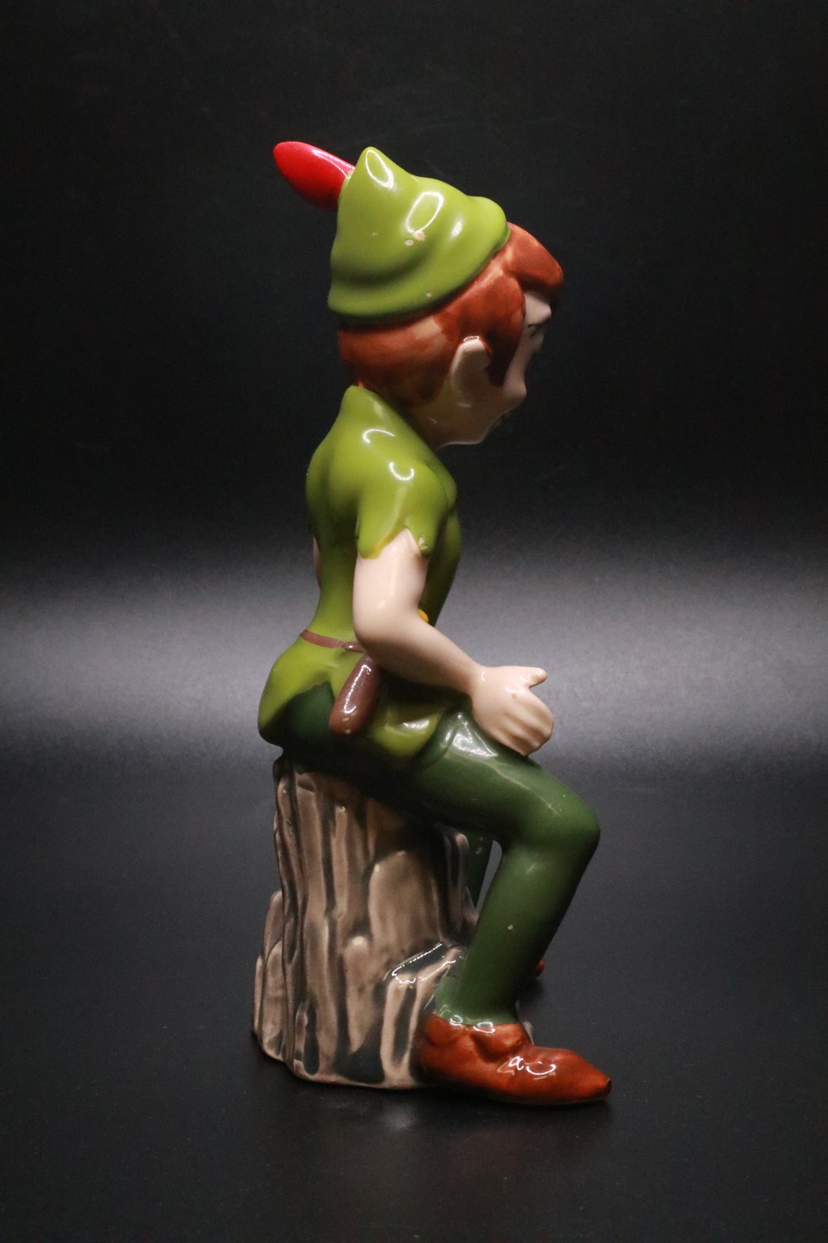 VINTAGE WALT DISNEY PRODUCTIONS JAPAN PETER PAN CERAMIC FIGURINE