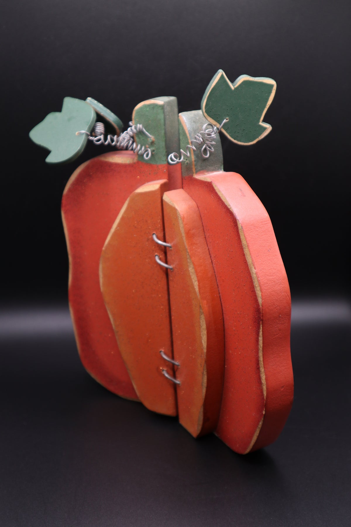 WOODEN PUMPKIN DECOR