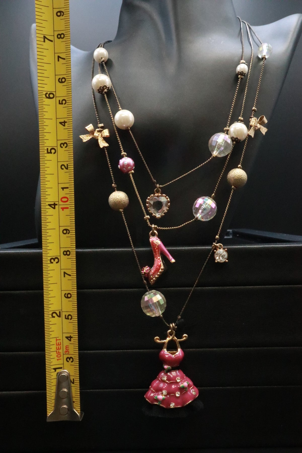 VINTAGE BETSEY JOHNSON DRESS AND SHOE NECKLACE