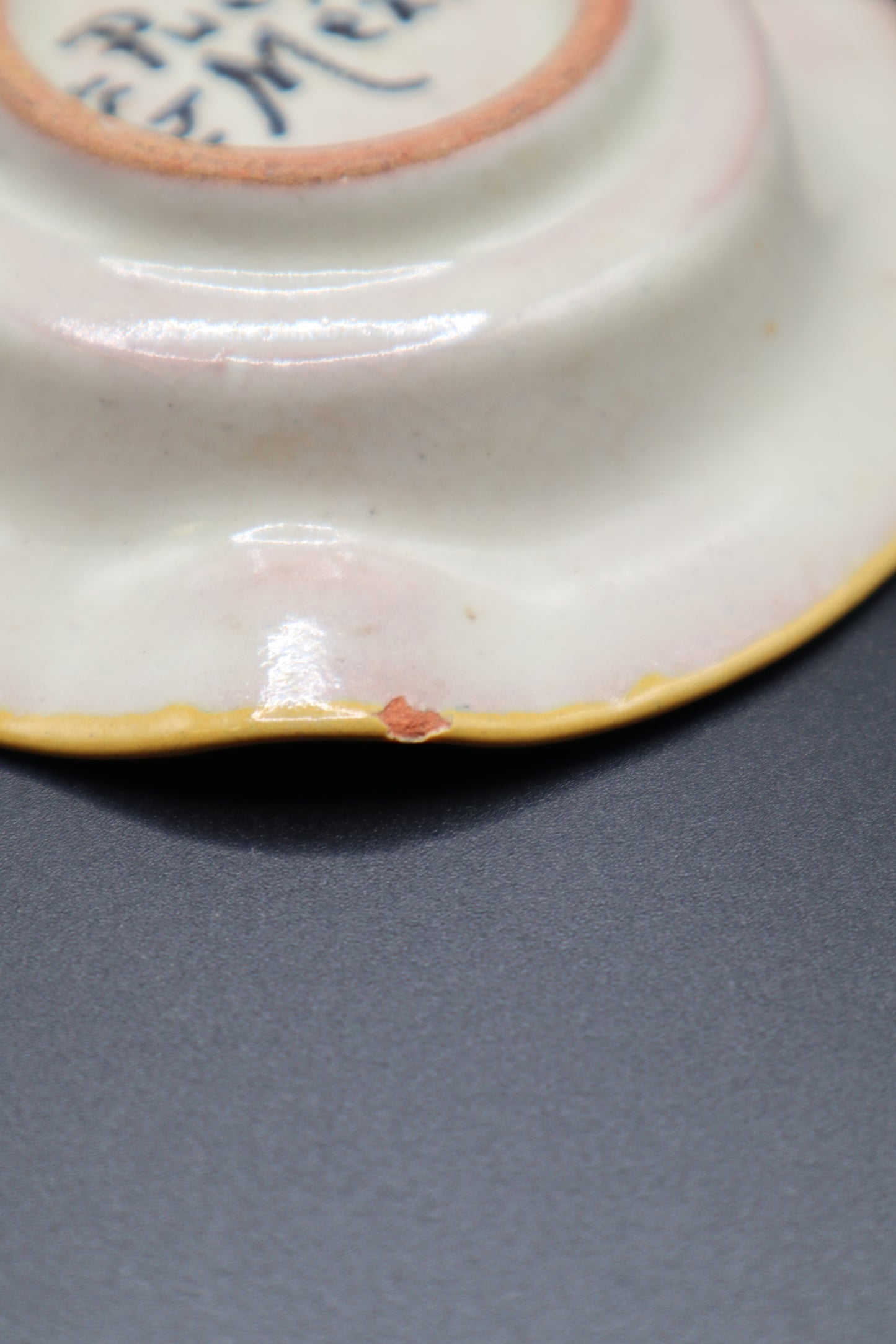 HAND PAINTED CERAMIC ASHTRAY