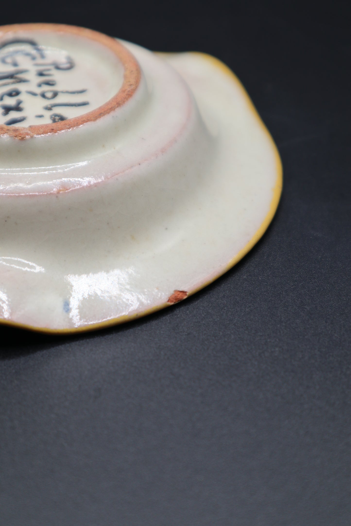 HAND PAINTED CERAMIC ASHTRAY