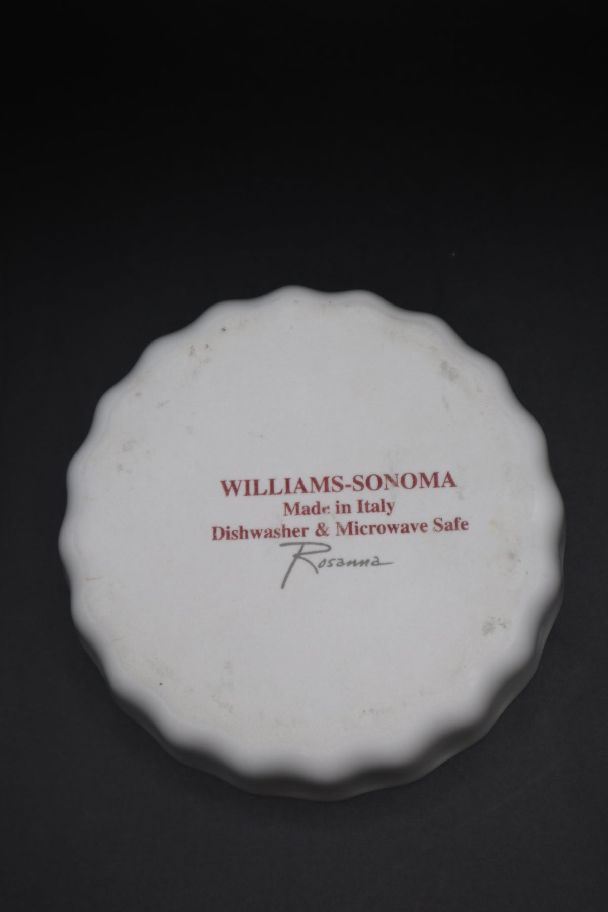 WILLIAMS SONOMA HARVEST MARKET RAMEKINS MADE IN ITALY SET OF 3
