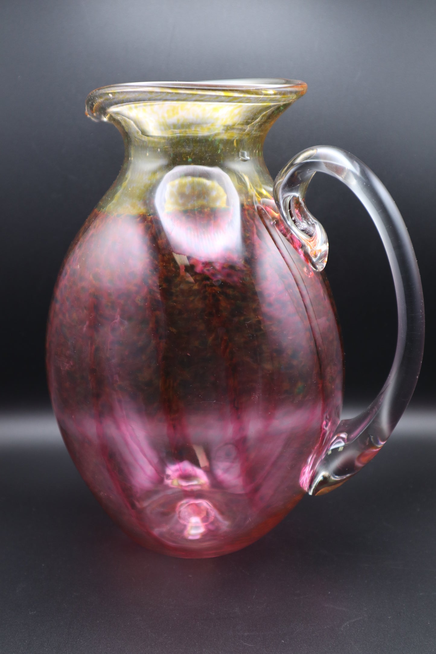 ROBIN SMITH & JEFF WALKER MELTING POT STUDIO ART GLASS PITCHER
