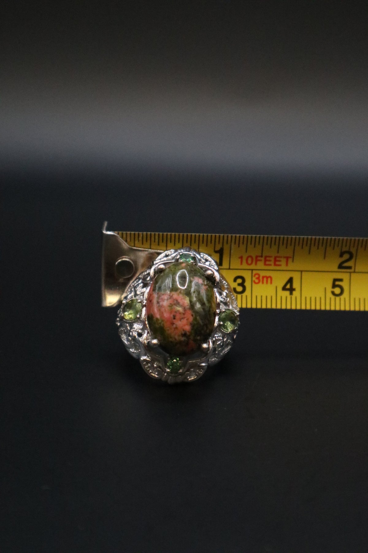 KARIS STS UNAKITE JASPER AND ACCENT STONES SIZE 6