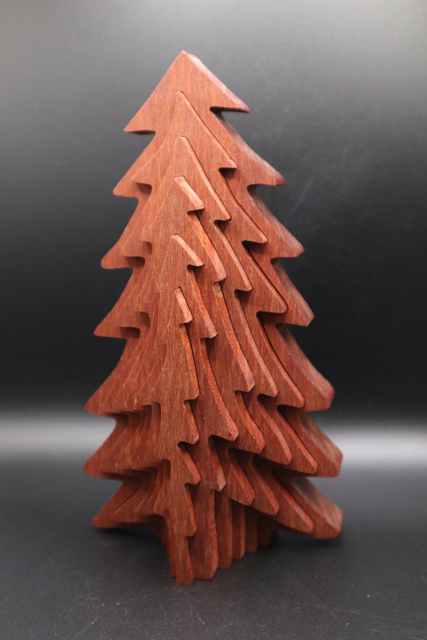 VINTAGE WOODEN COLLAPSIBLE 3D PINE TREE