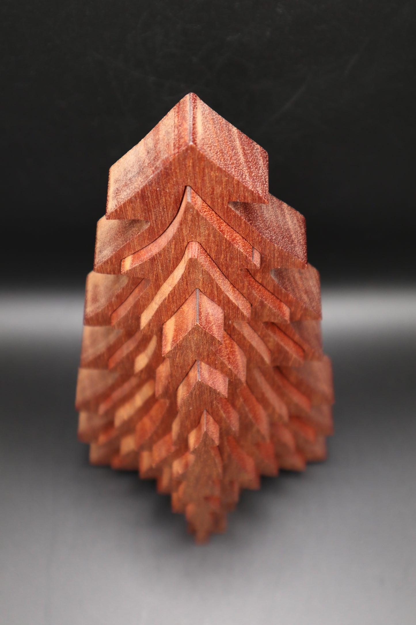 VINTAGE WOODEN COLLAPSIBLE 3D PINE TREE