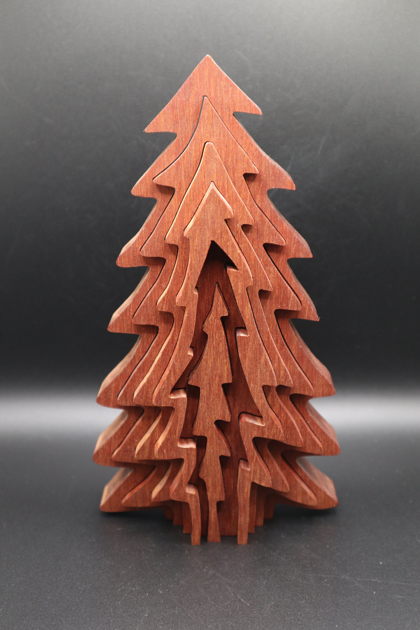 VINTAGE WOODEN COLLAPSIBLE 3D PINE TREE