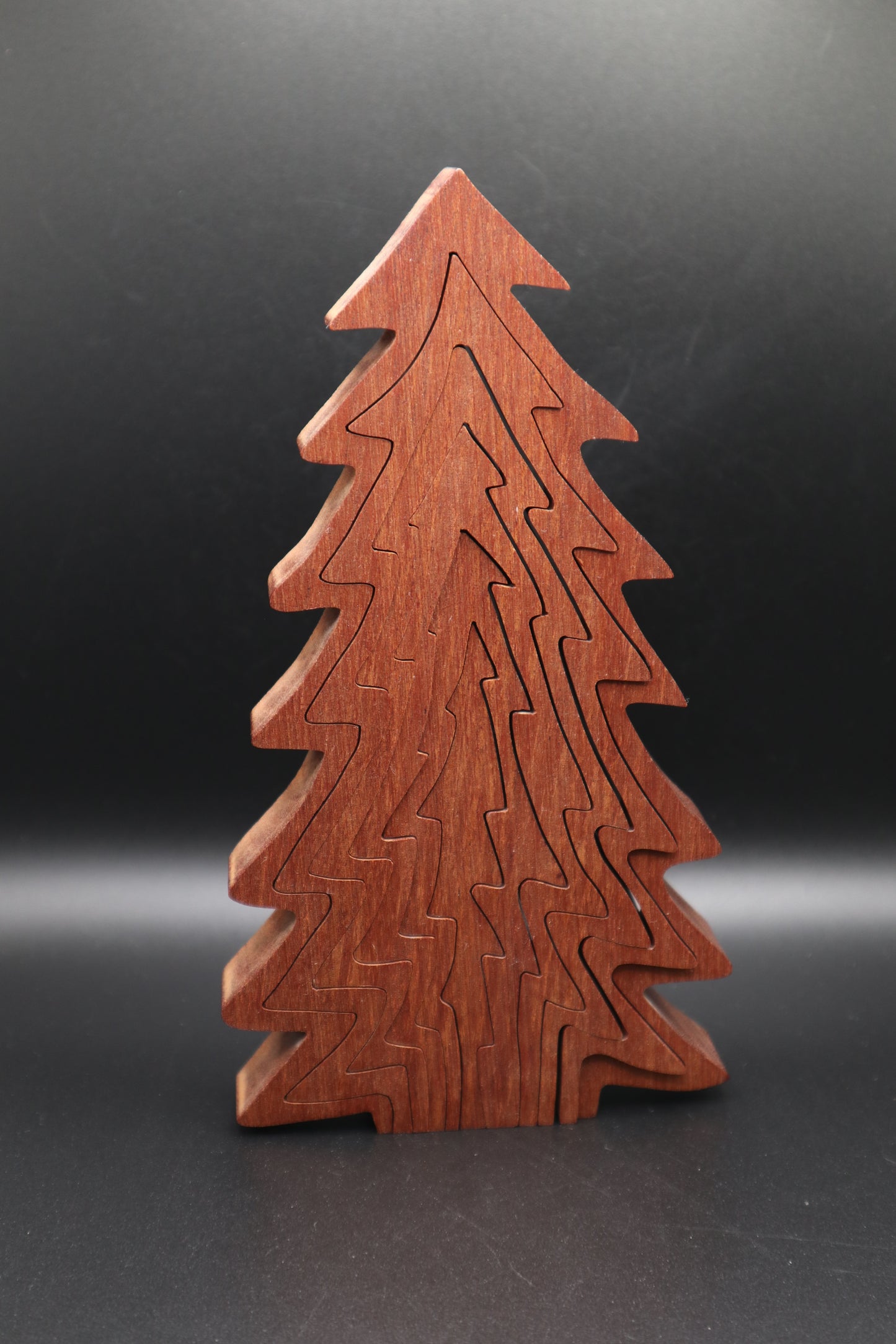 VINTAGE WOODEN COLLAPSIBLE 3D PINE TREE