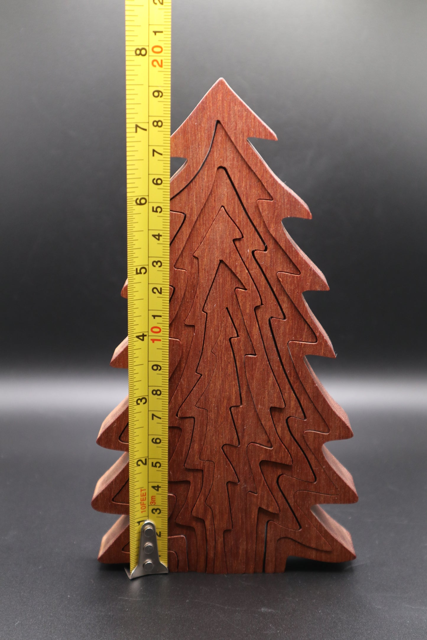 VINTAGE WOODEN COLLAPSIBLE 3D PINE TREE