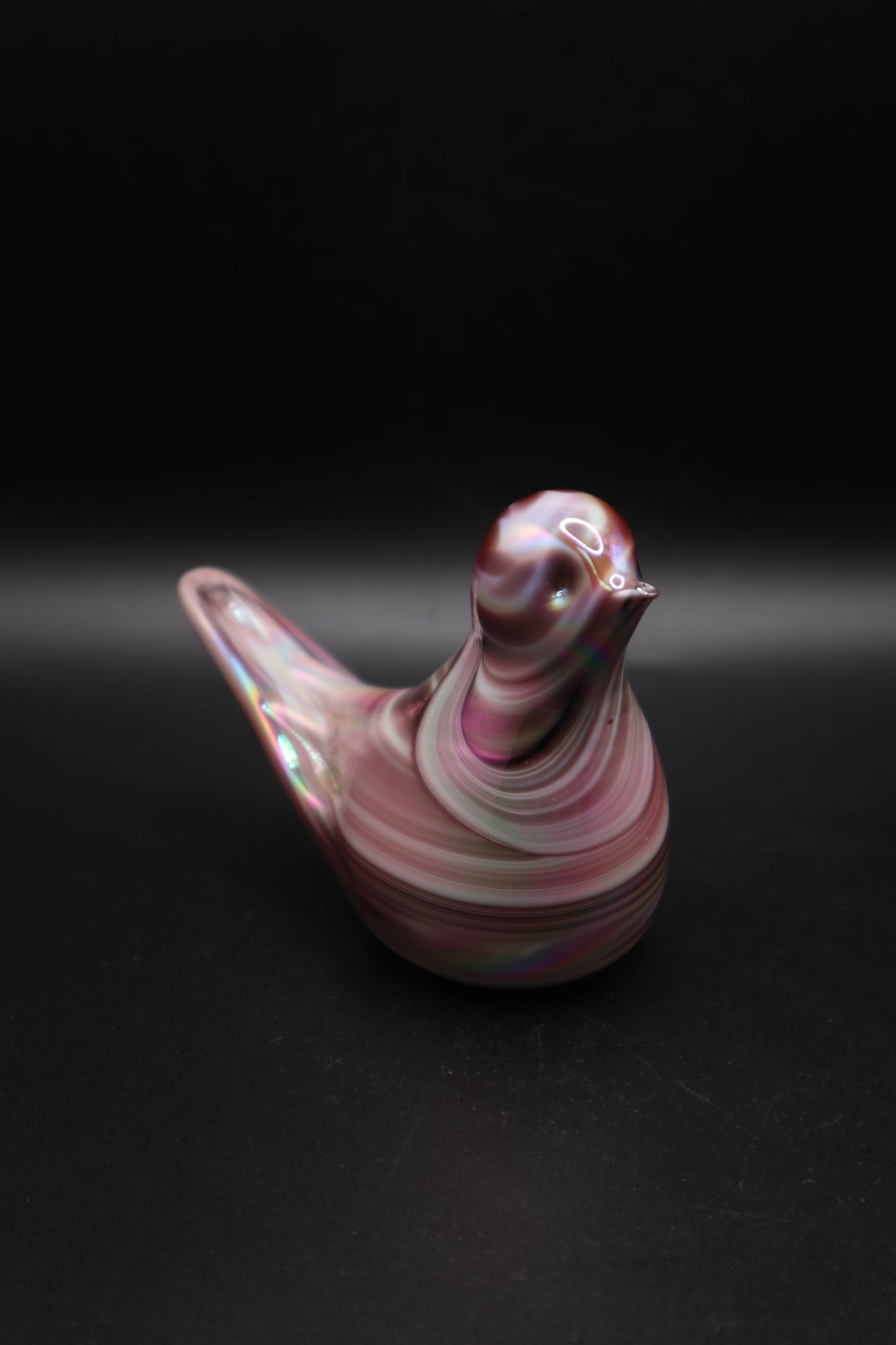 VINTAGE 1988 GISON ART GLASS PAPERWEIGHT