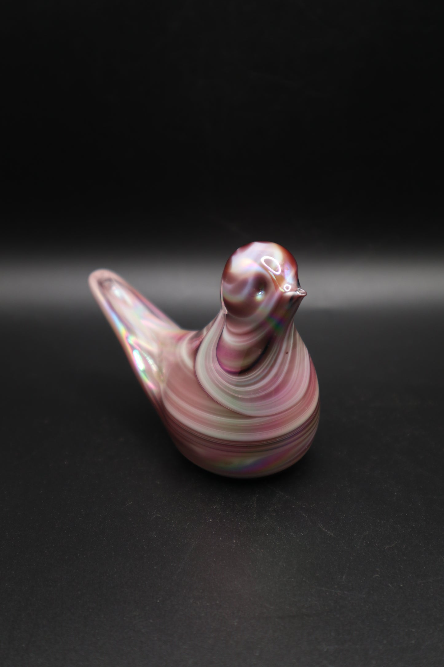 VINTAGE 1988 GISON ART GLASS PAPERWEIGHT