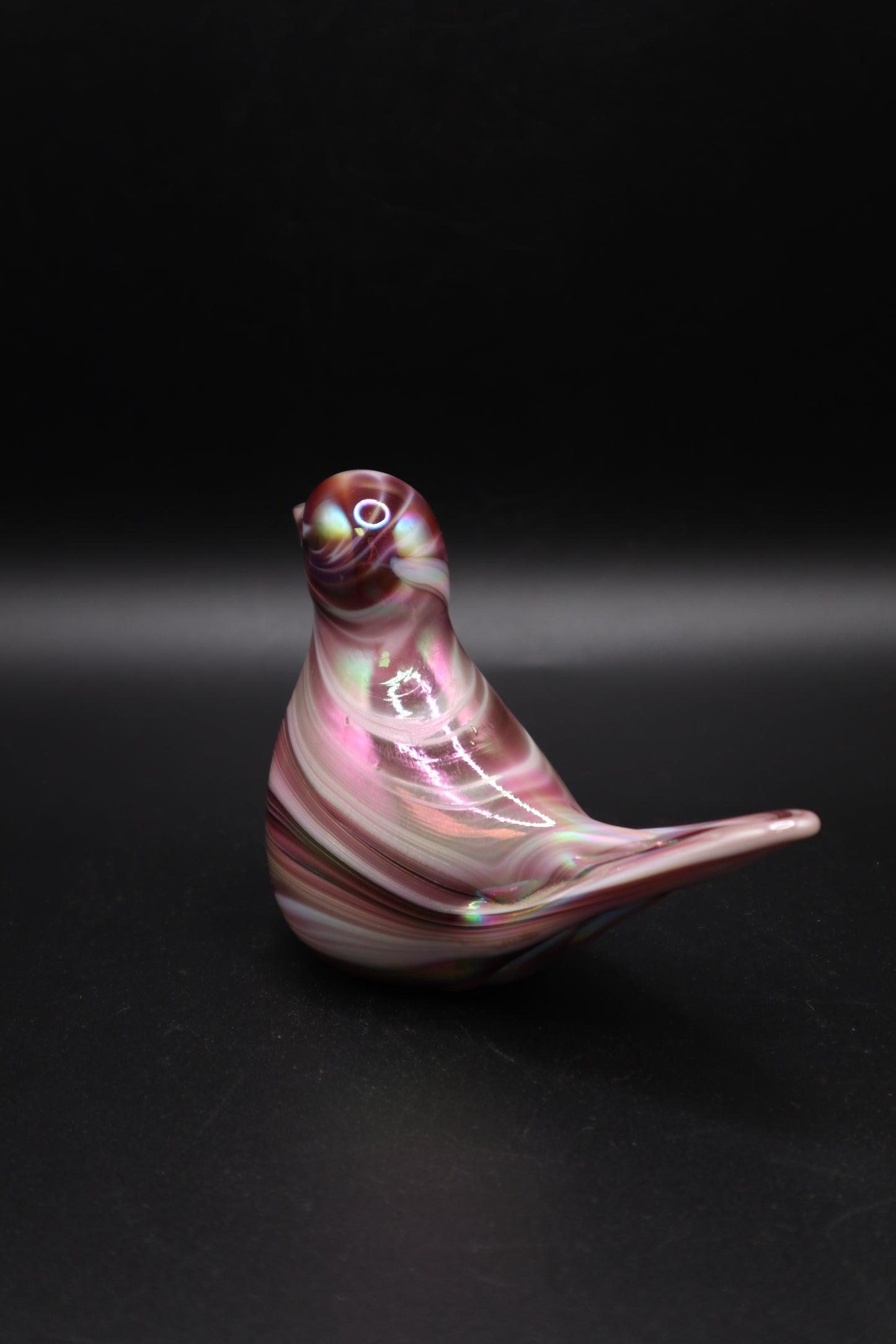 VINTAGE 1988 GISON ART GLASS PAPERWEIGHT