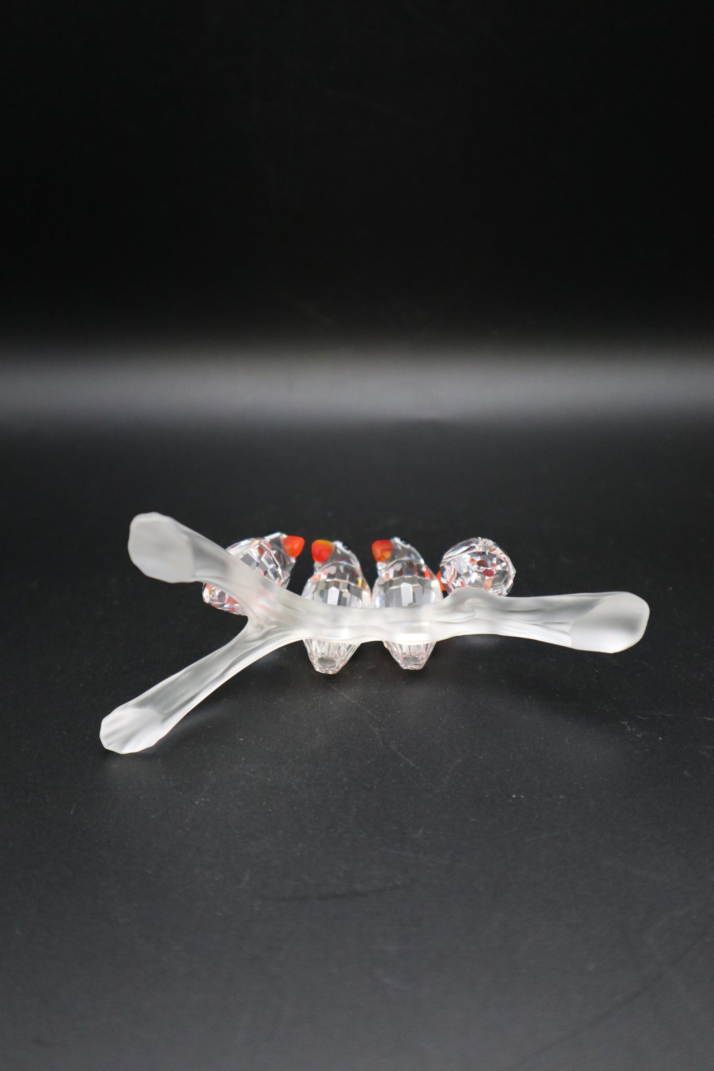 SWAROVSKI BABY LOVE BIRDS ON FROSTED BRANCH