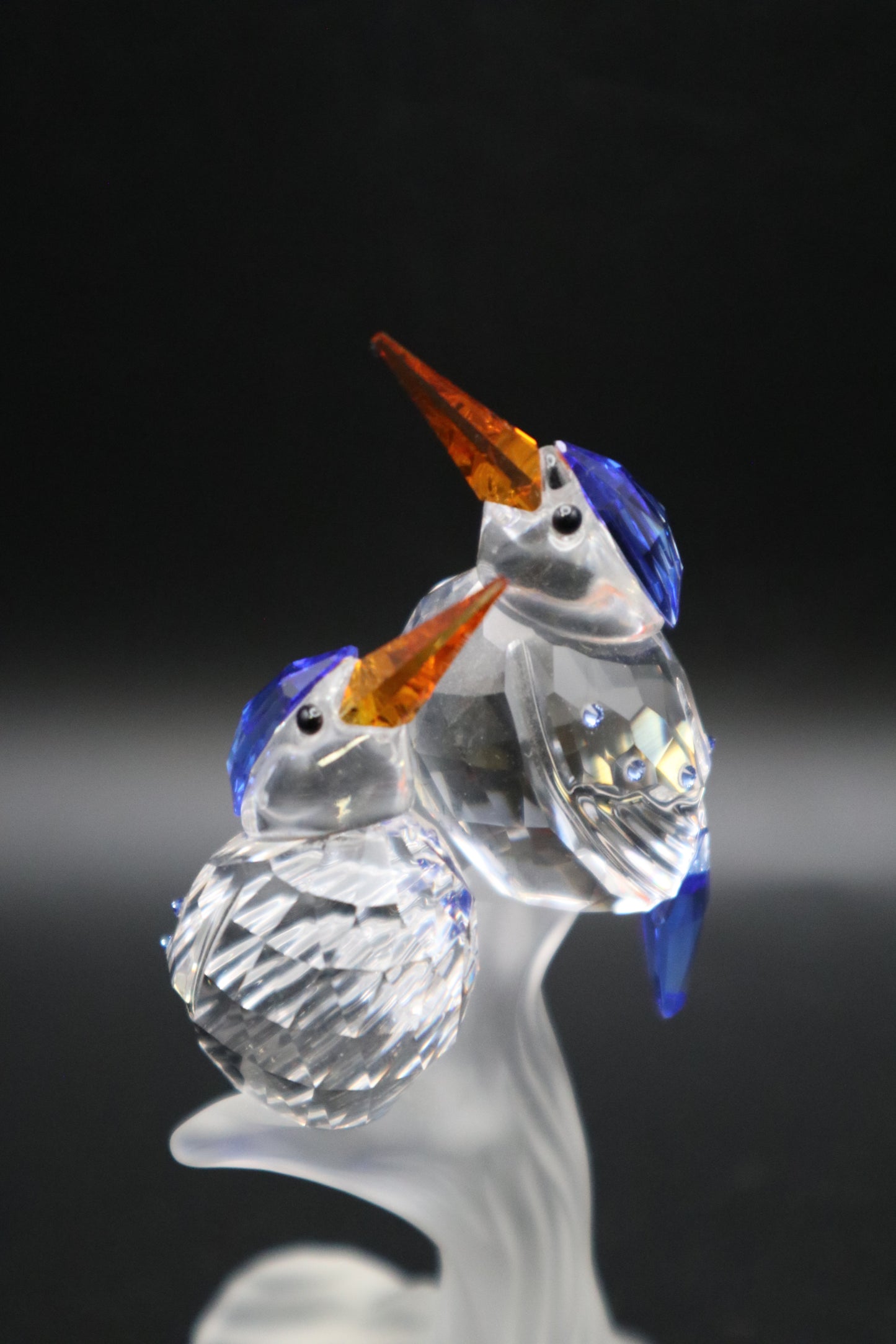 SWAROVSKI MALACHITE KING FISHERS BIRDS