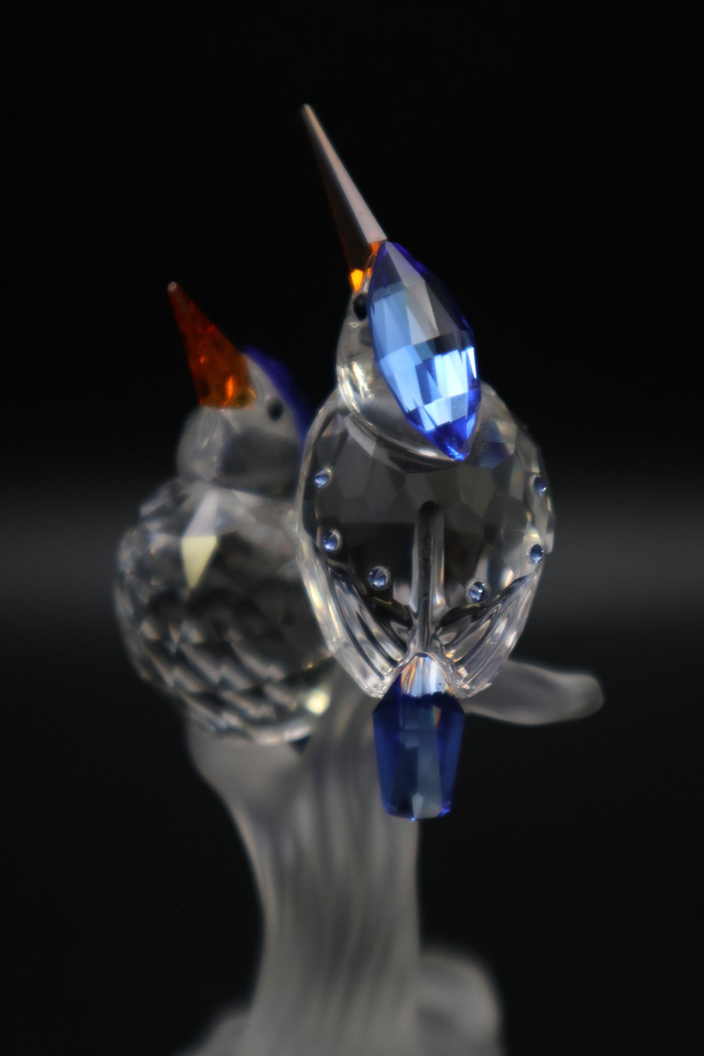 SWAROVSKI MALACHITE KING FISHERS BIRDS