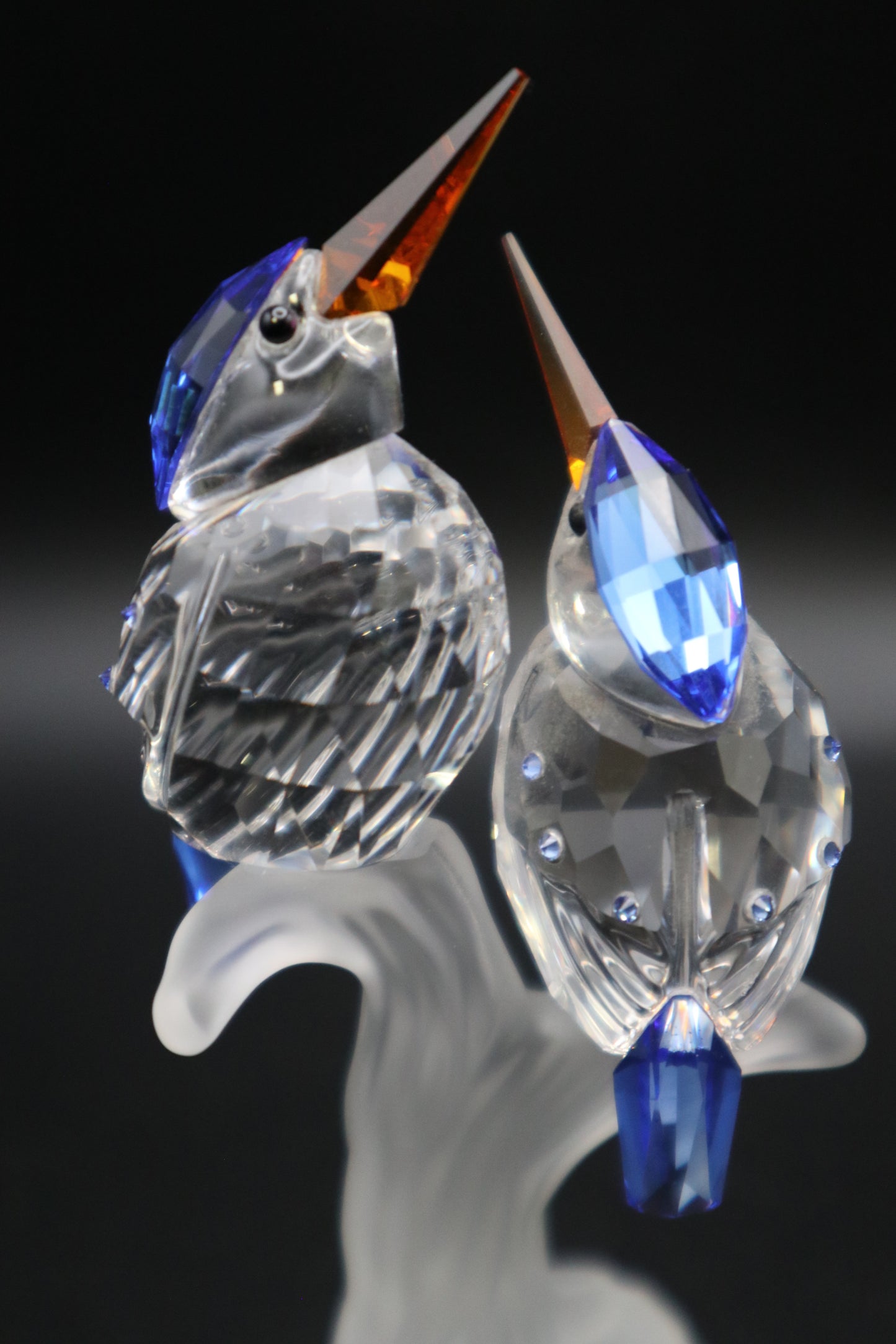 SWAROVSKI MALACHITE KING FISHERS BIRDS