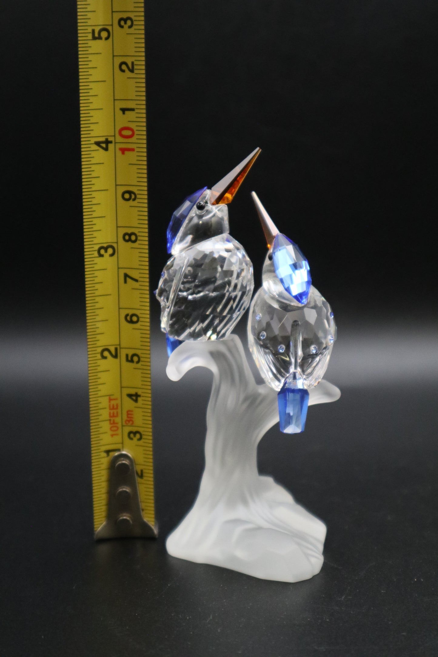 SWAROVSKI MALACHITE KING FISHERS BIRDS