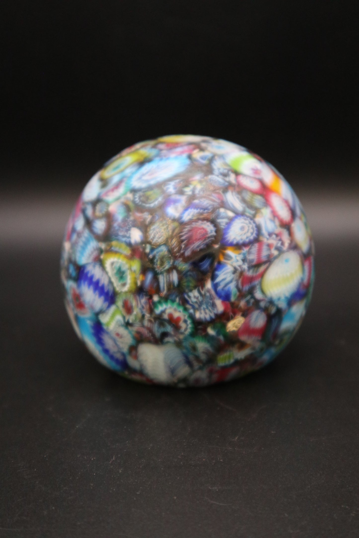 VINTAGE KB MURANO MILEFIORI PAPERWEIGHT