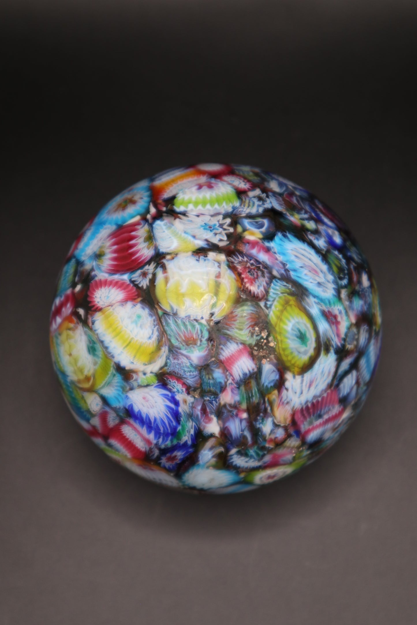 VINTAGE KB MURANO MILEFIORI PAPERWEIGHT
