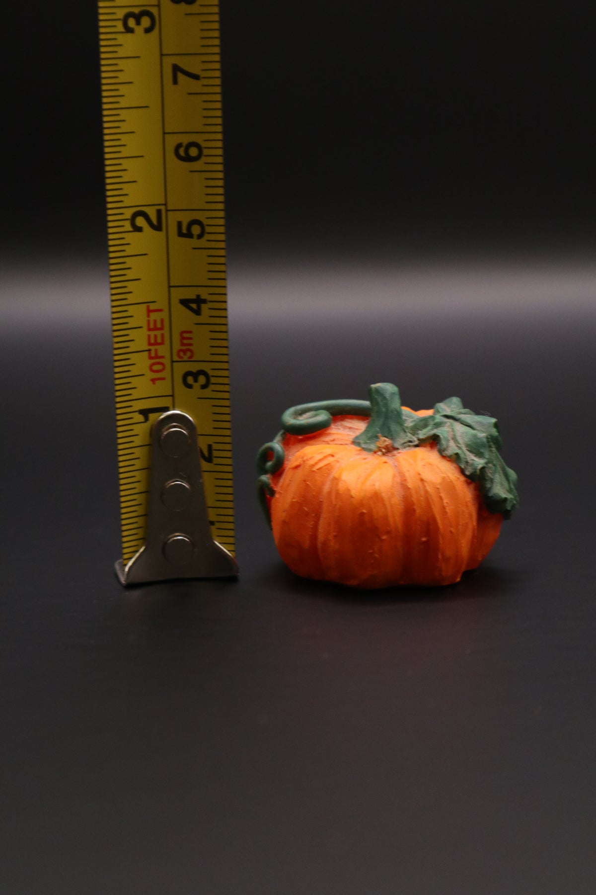 VINTAGE RESIN MINIATURE PUMPKIN