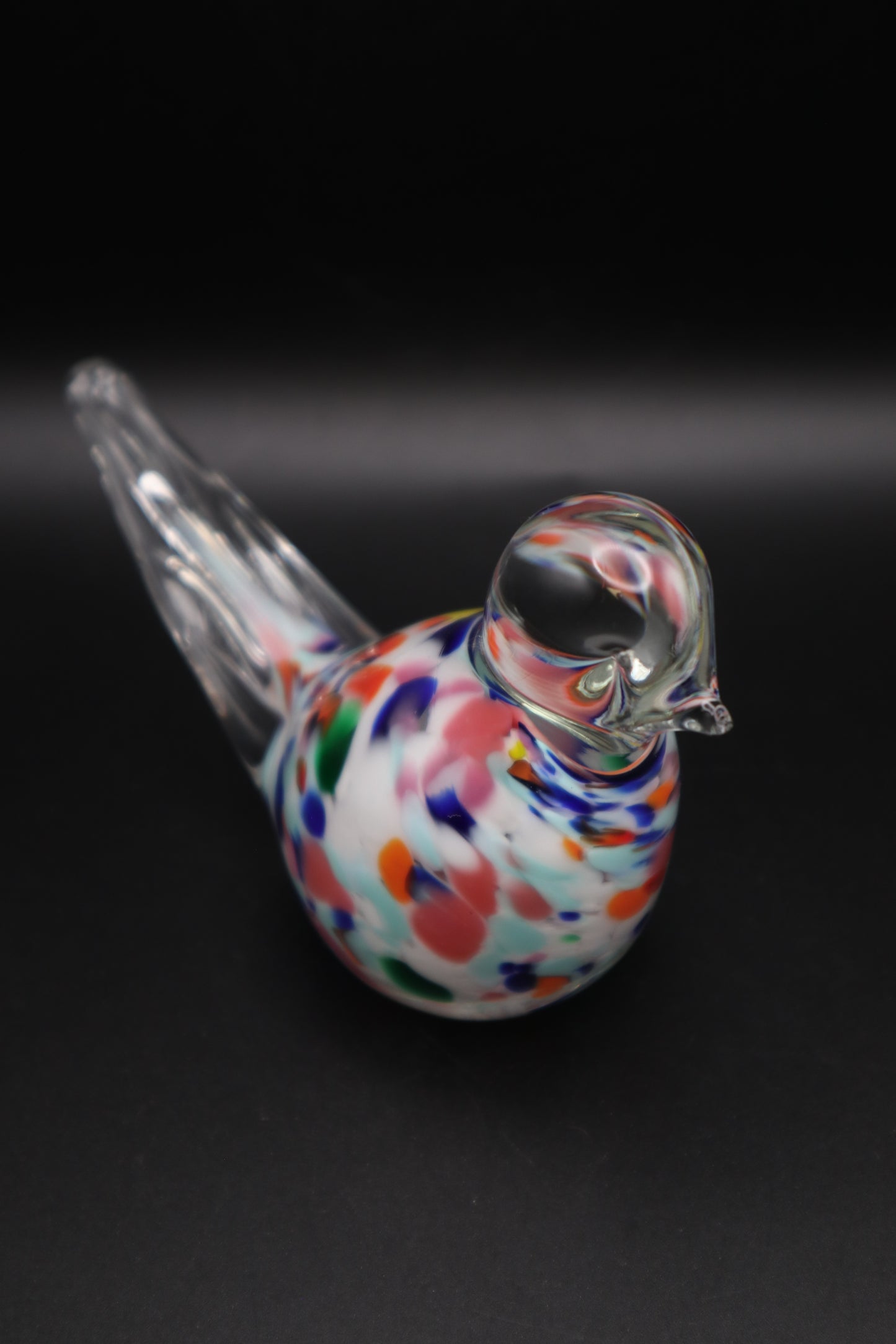 VINTAGE GIBSON ART GLASS BIRD PAPERWEIGHT