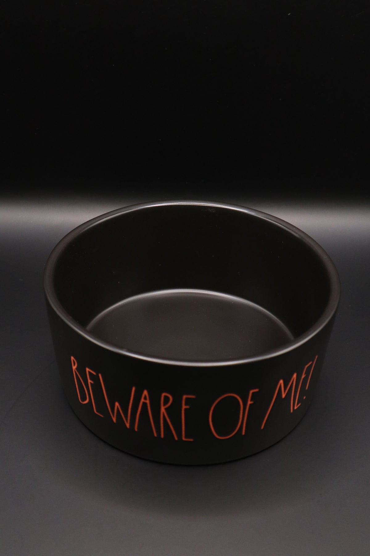 RAE DUNN HALLOWEEN "BEWARE OF ME" DOG BOWL