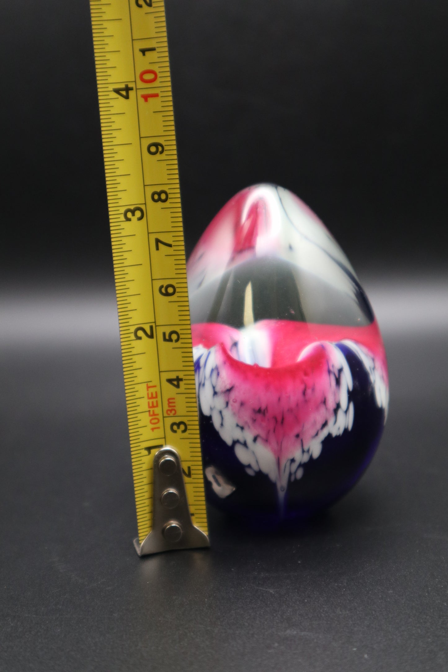 MSH ART GLASS HAND BLOWN PAPERWEIGHT
